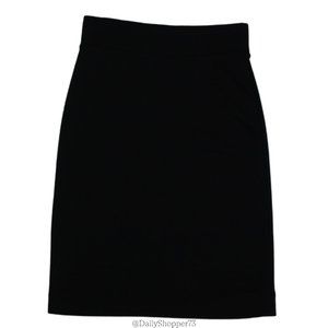 H&M Women's Black Viscose Knit Pencil Mini Skirt